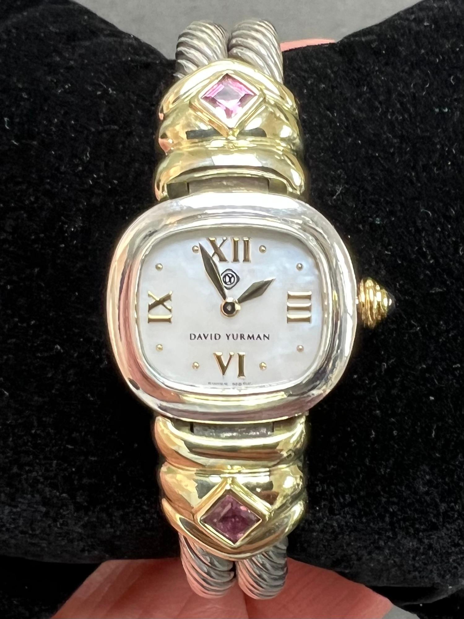Reloj de pulsera David Yurman de oro plateado Contemporáneo