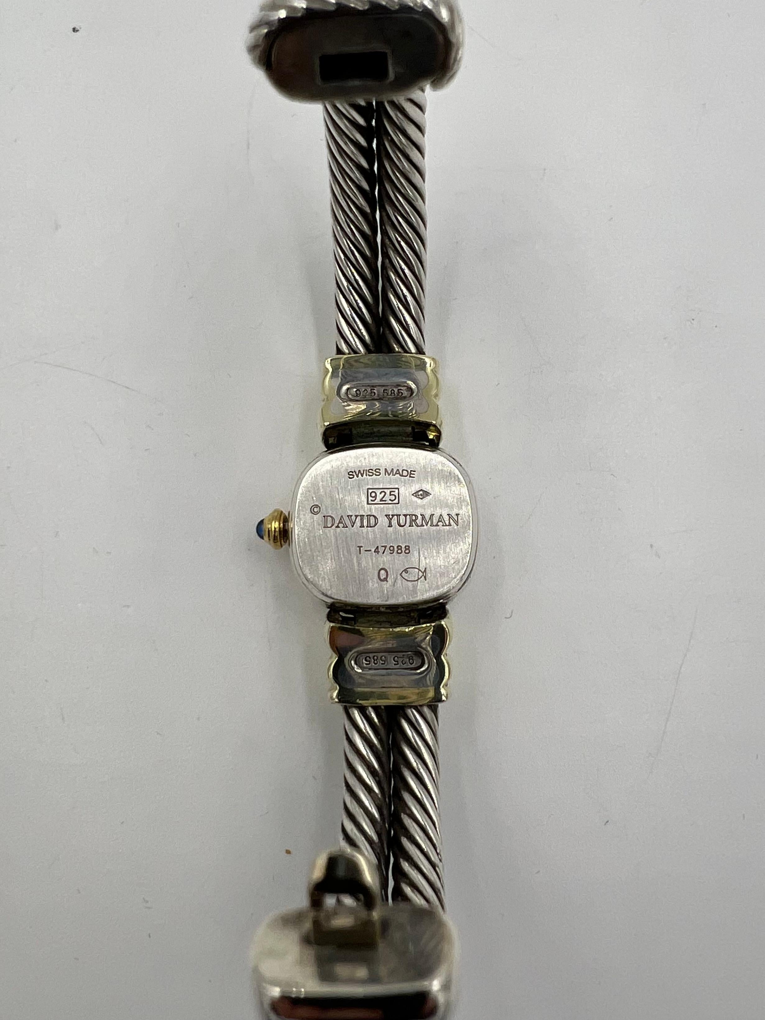 Reloj de pulsera David Yurman de oro plateado 1