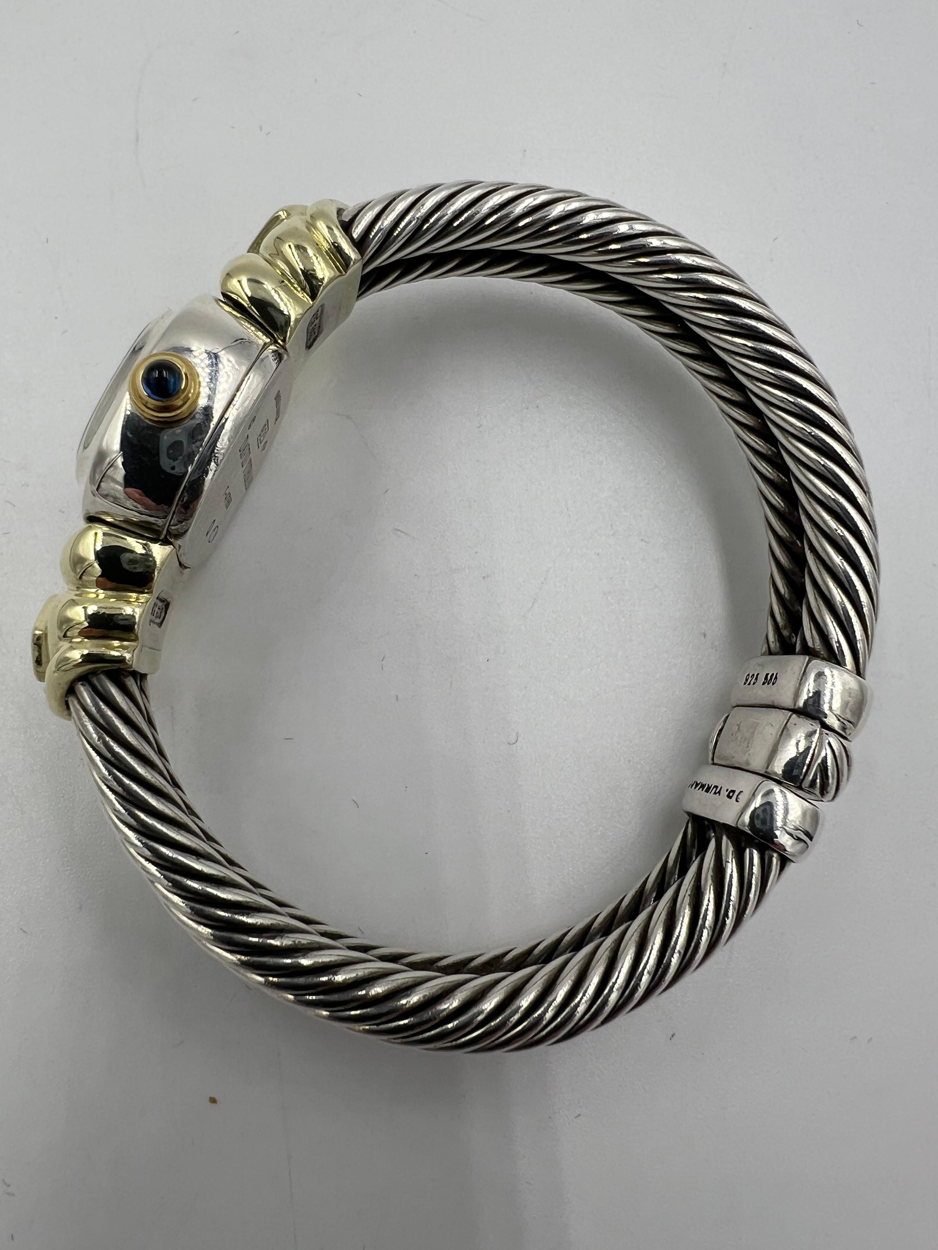 Reloj de pulsera David Yurman de oro plateado 3