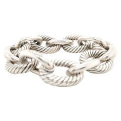 David Yurman Silver Oval Link Bracelet