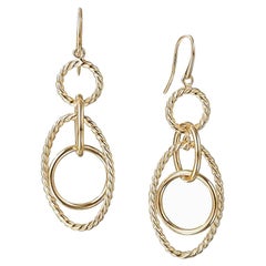 David Yurman Small Link Earring in Yellow Gold E09549 88