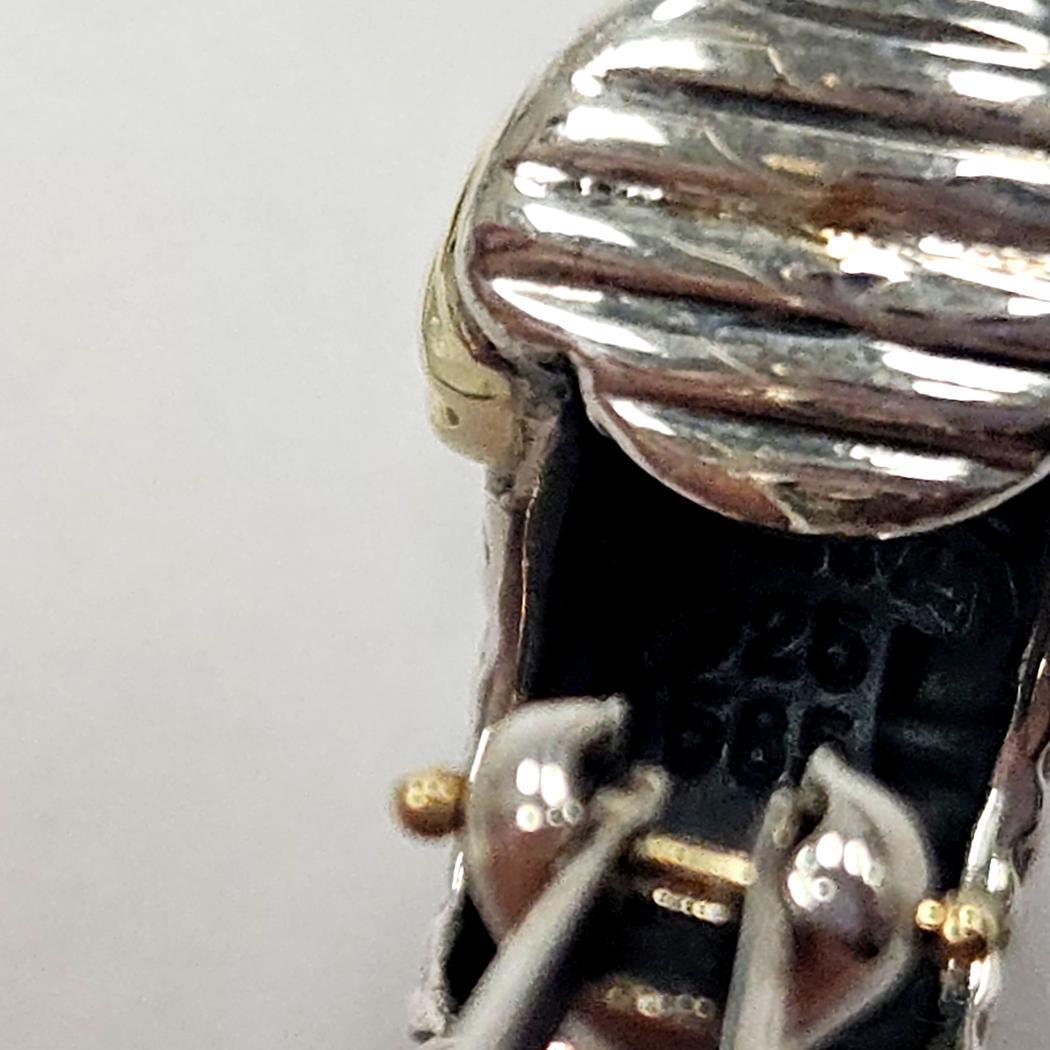 Donna David Yurman - Orecchini a forma di gamberetto - Argento e oro 14K in vendita