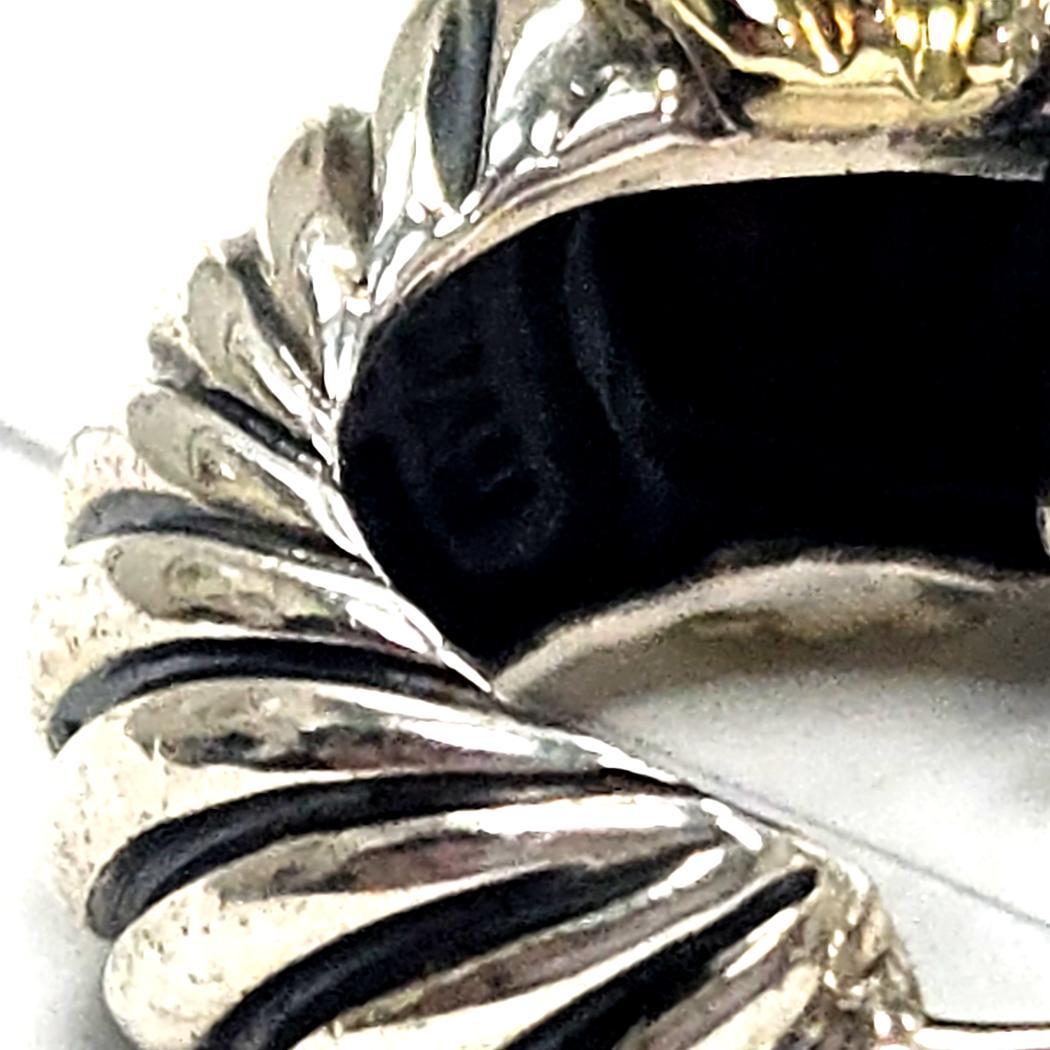 David Yurman - Orecchini a forma di gamberetto - Argento e oro 14K in vendita 1
