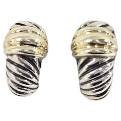David Yurman - Orecchini a forma di gamberetto - Argento e oro 14K