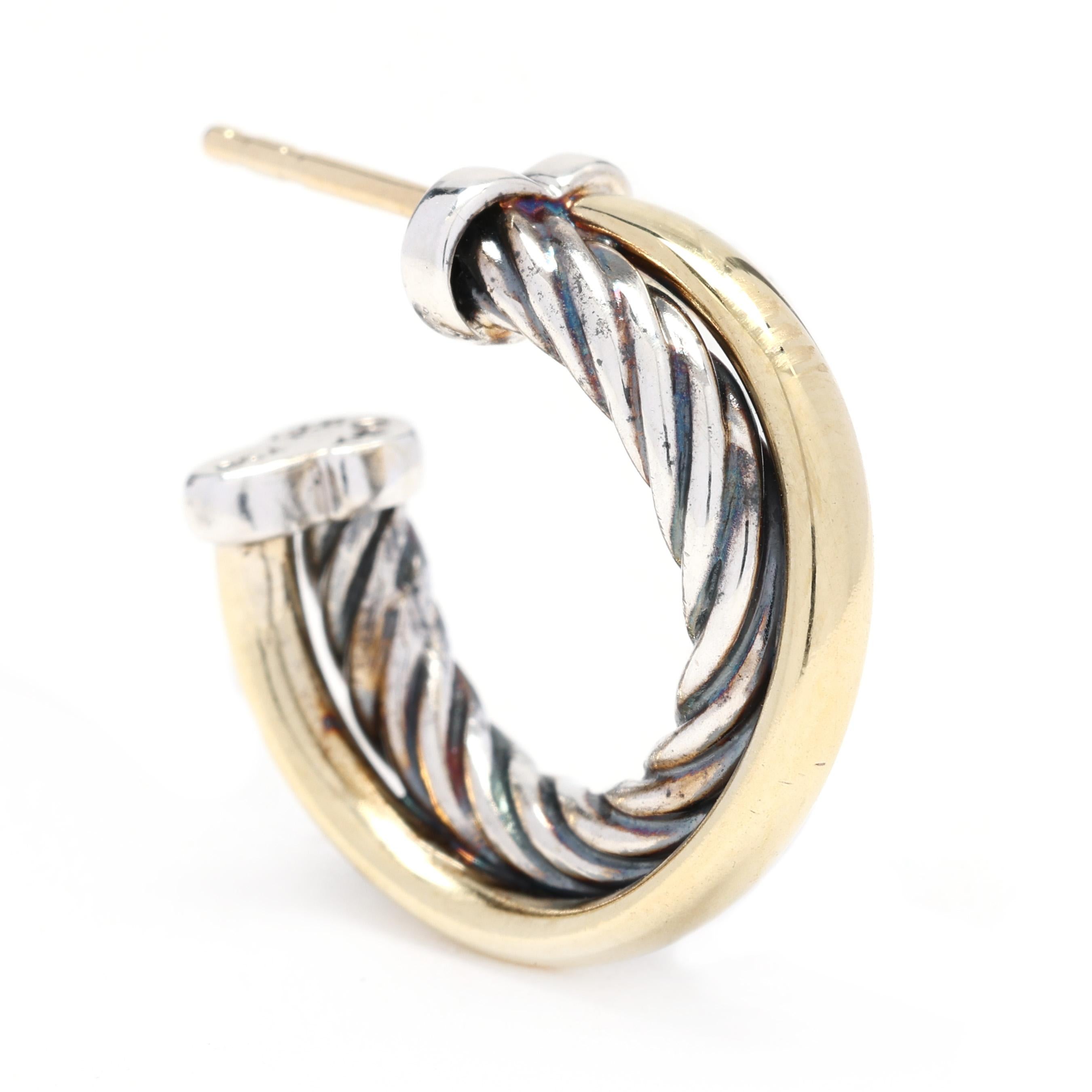 70mm Twisted Seamless Hoop Earrings – Silver Or Gold Plated – Round, Good Quality
