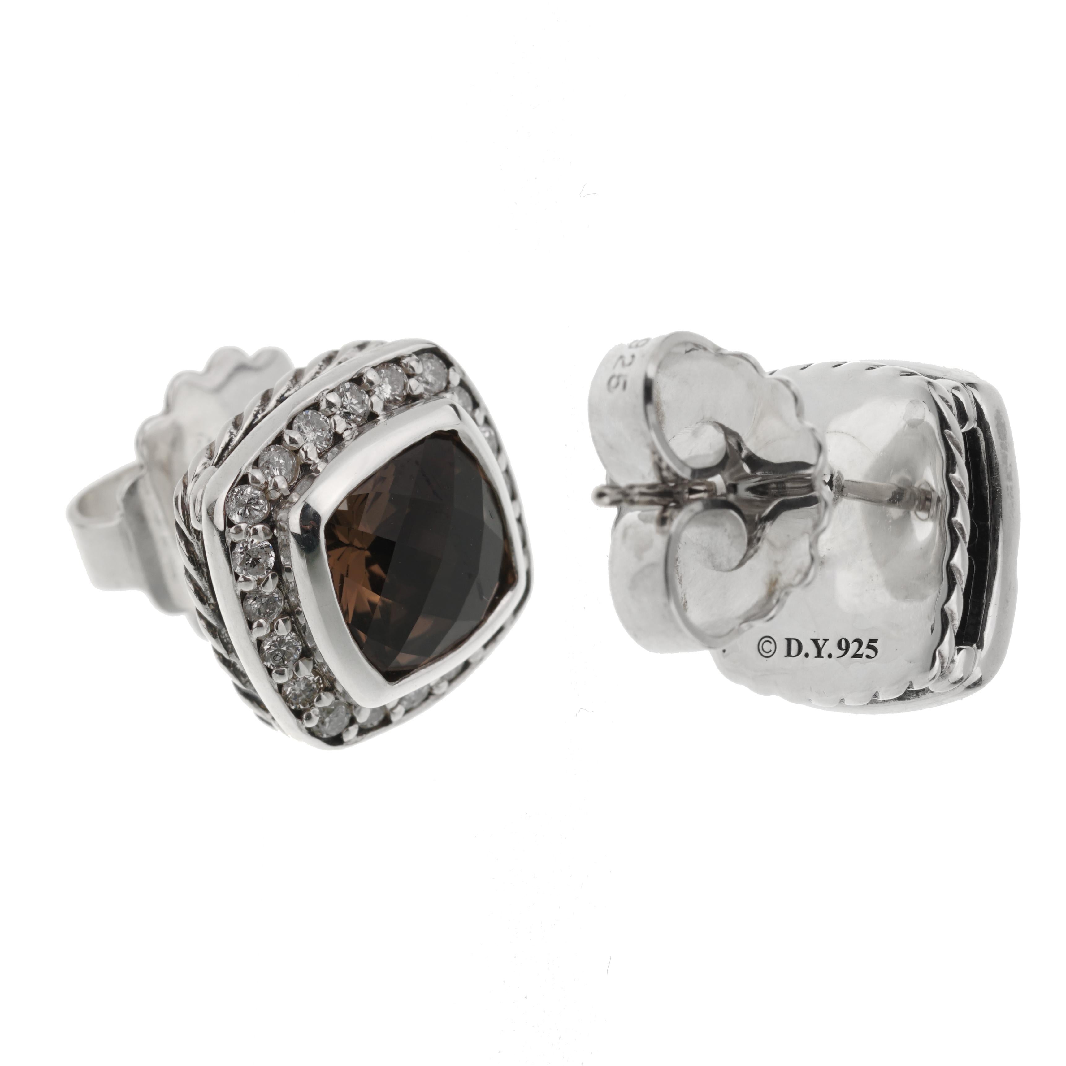 david yurman smoky quartz earrings
