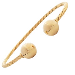 David Yurman 'Solari' Gold Bead Cuff Bracelet