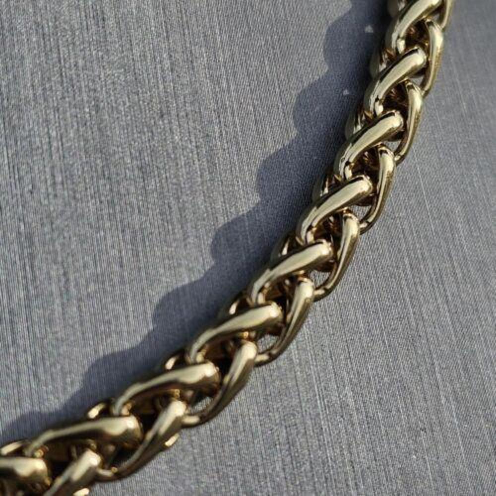David Yurman Solid 18k Yellow Gold Wheat Chain Necklace 17