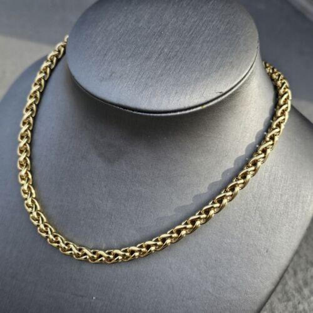 Women's David Yurman Solid 18k Yellow Gold Wheat Chain Necklace 17