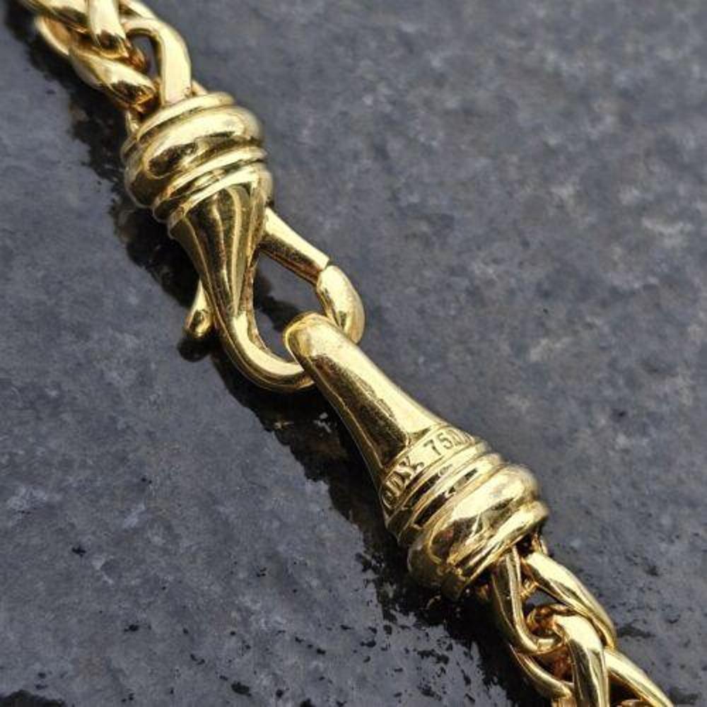 David Yurman Solid 18k Yellow Gold Wheat Chain Necklace 17
