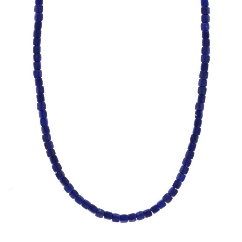 Retail Price: $600

Brand: David Yurman
Collection: Spiritual Beads
Design: 4mm Cushion

Metal Content: Sterling Silver

Stone Information
Natural Lapis Lazuli
Cut: Bead
Color: Blue

Style: Beaded Strand
Fastening Type: Push