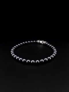 David Yurman Bracciale di perle spirituali con ematite 6 mm