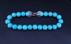 David Yurman, bracelet perles spirituelles avec perles turquoise, 8 mm