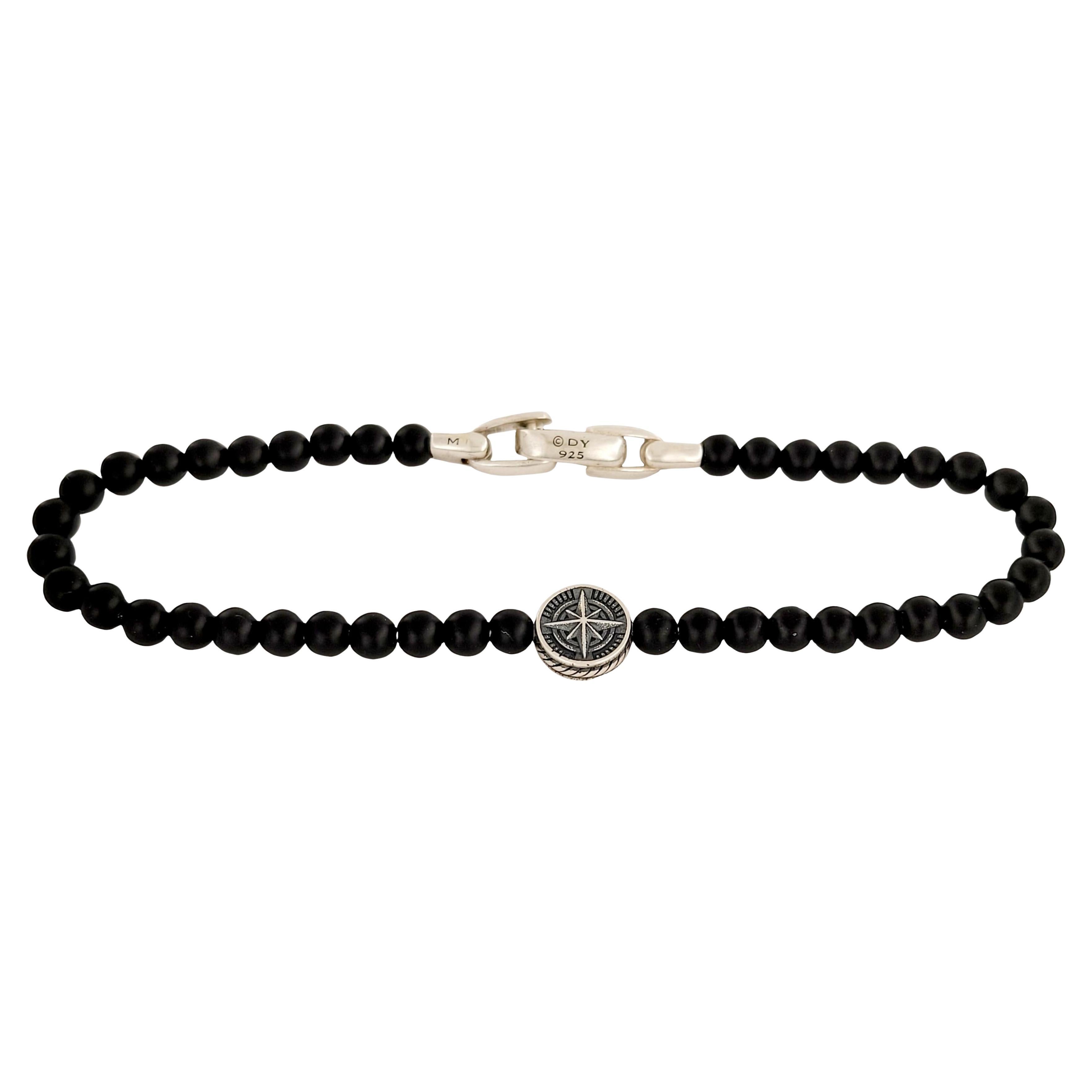 David Yurman Spiritual Beads Compass Bracelet in Black Onyx at Nordstrom