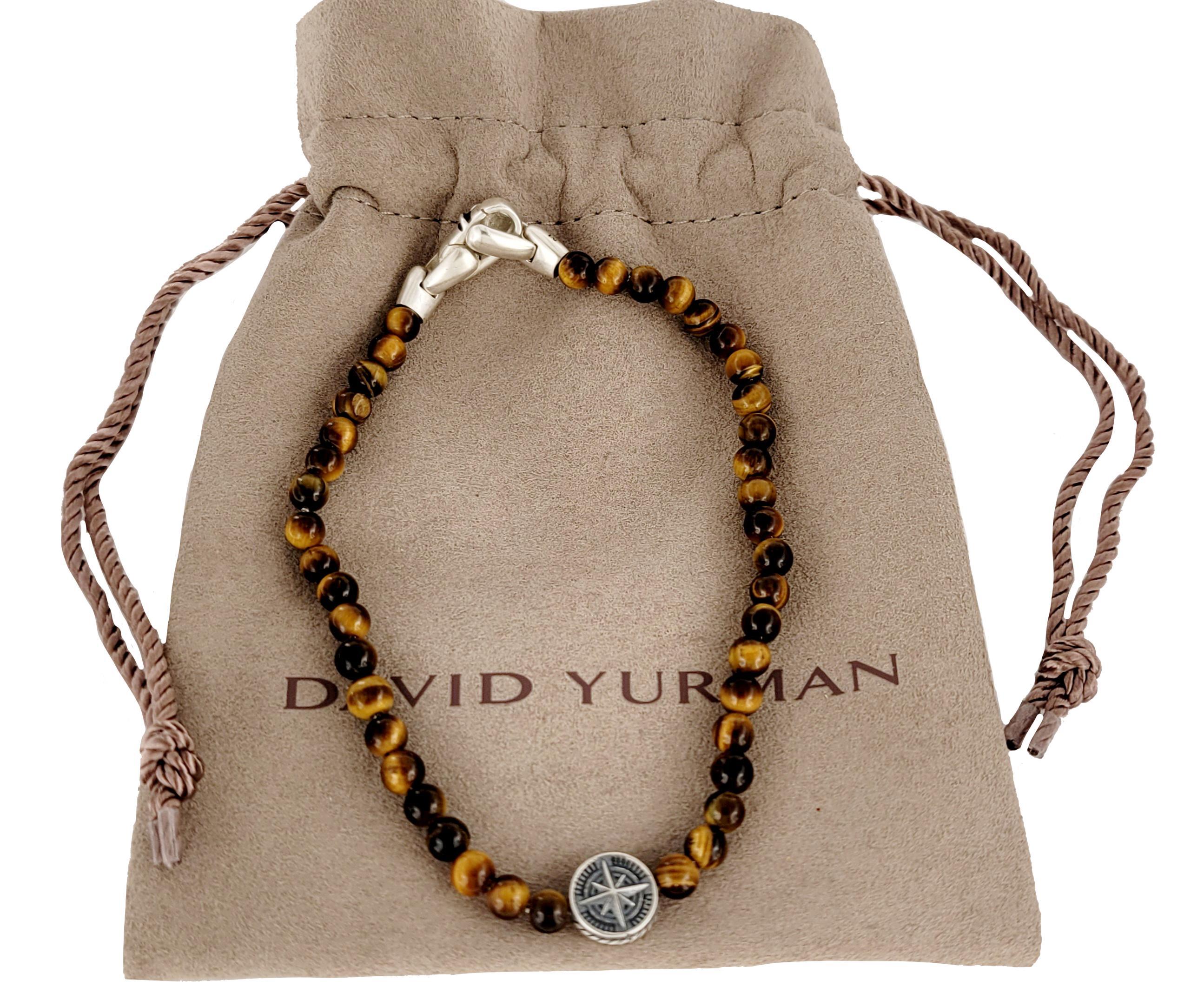 Marca David Yurman
Material Plata de ley 925
Tamaño de la pulsera 8,5'' de largo
Cuentas de ojo de tigre 4 mm
Sexo Hombres
Estado Nuevo
Viene con estuche David Yurman