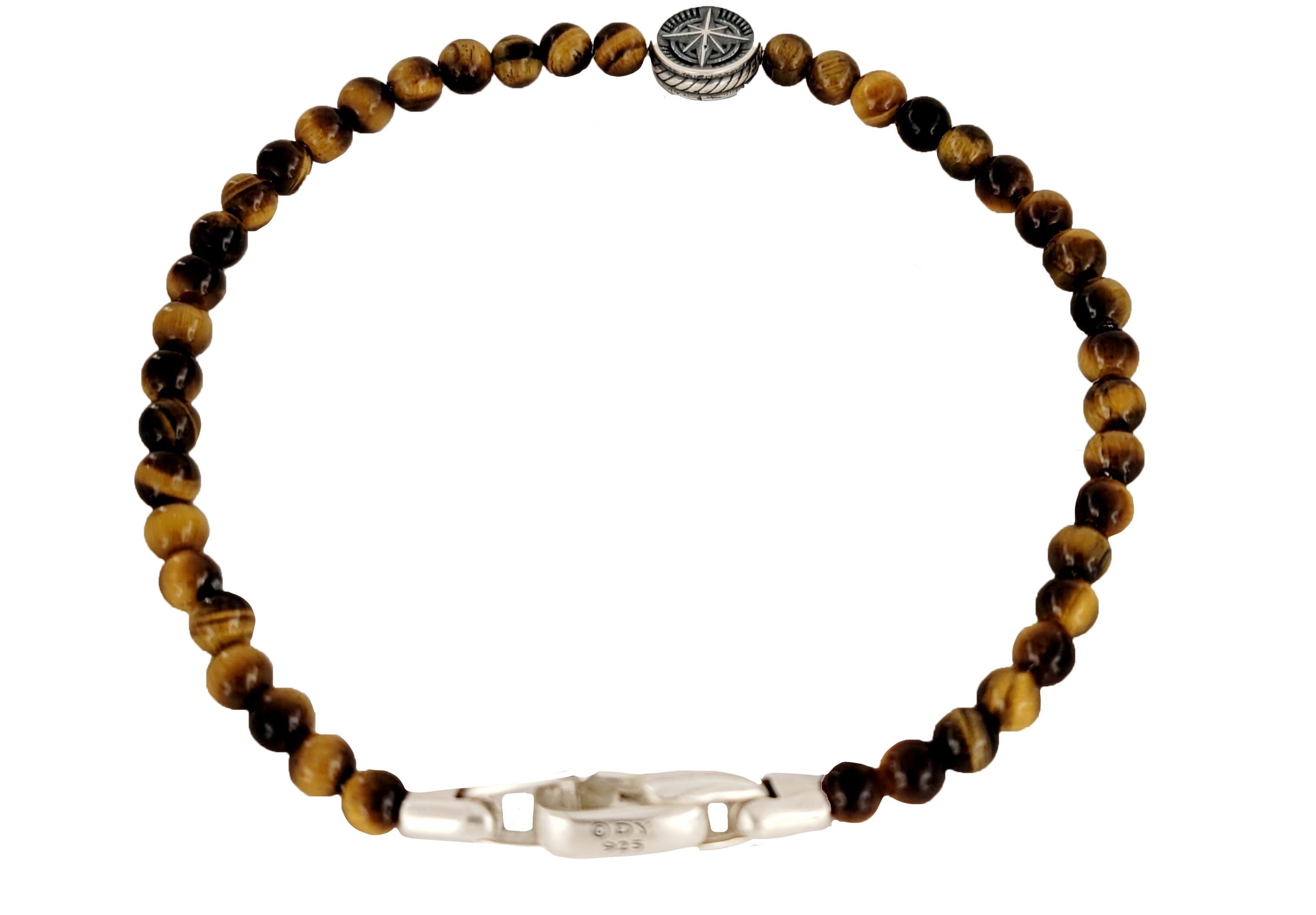 David Yurman Pulsera Brújula Spiritual Beads de ónice ojo de tigre en Nordstrom en Nuevo estado para la venta en New York, NY