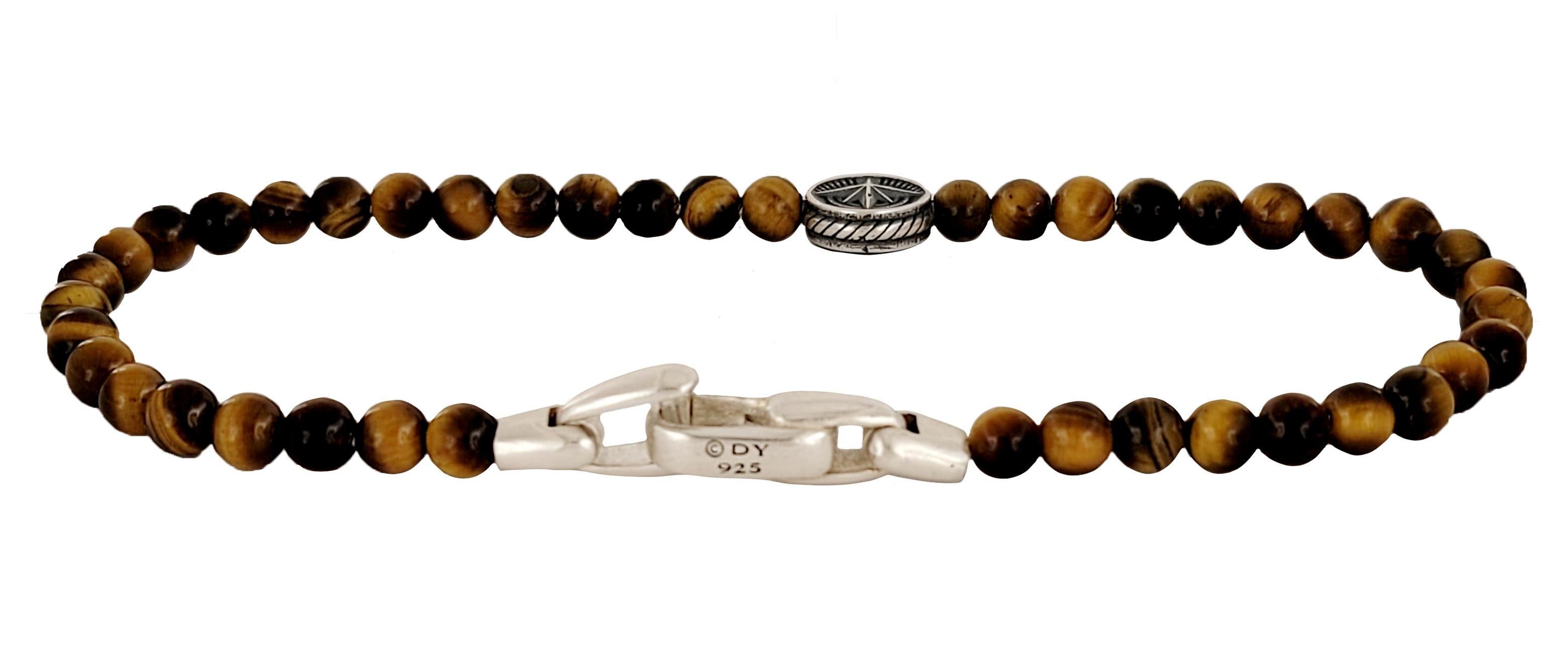De los hombres David Yurman Pulsera Brújula Spiritual Beads de ónice ojo de tigre en Nordstrom en venta