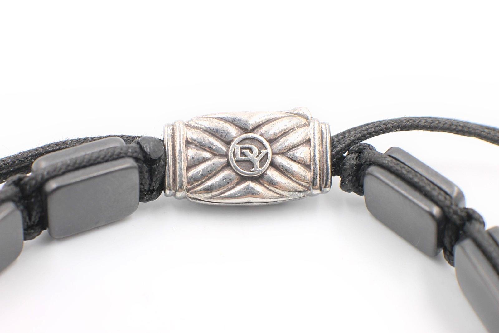 David Yurman Spiritual Beads Sapphires Two Station Tile Bracelet Sterling Silver In Excellent Condition For Sale In San Diego, CA