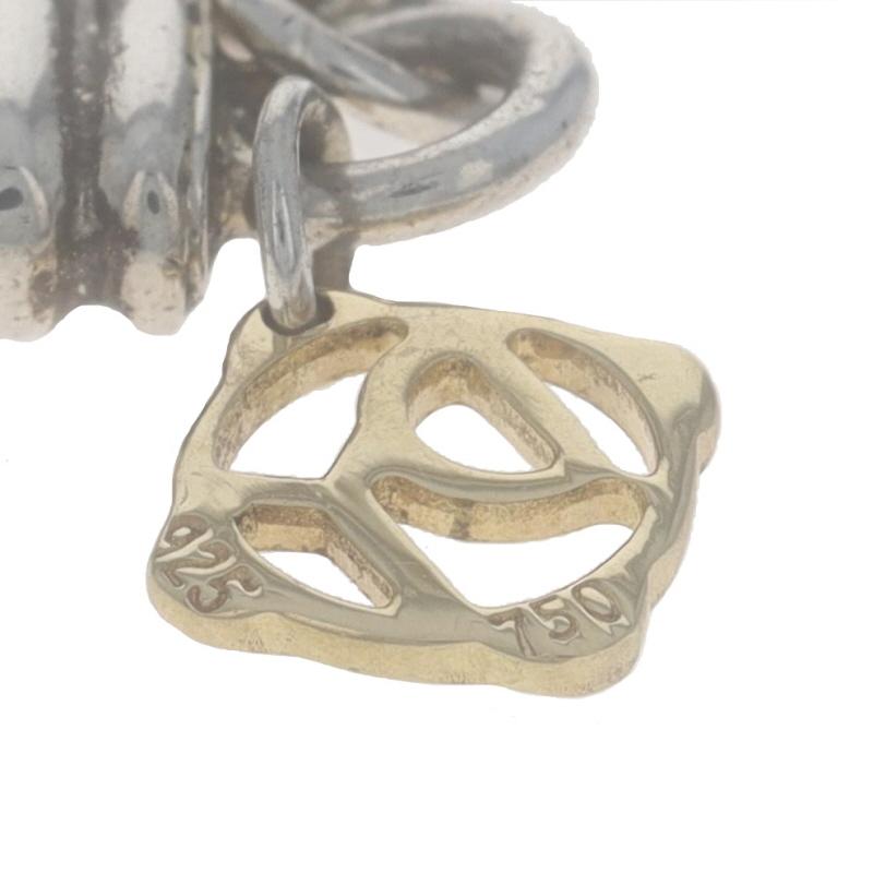 David Yurman Quadratische Kissen-Lariat-Halskette mit Quaste und Quaste 15 3/4
