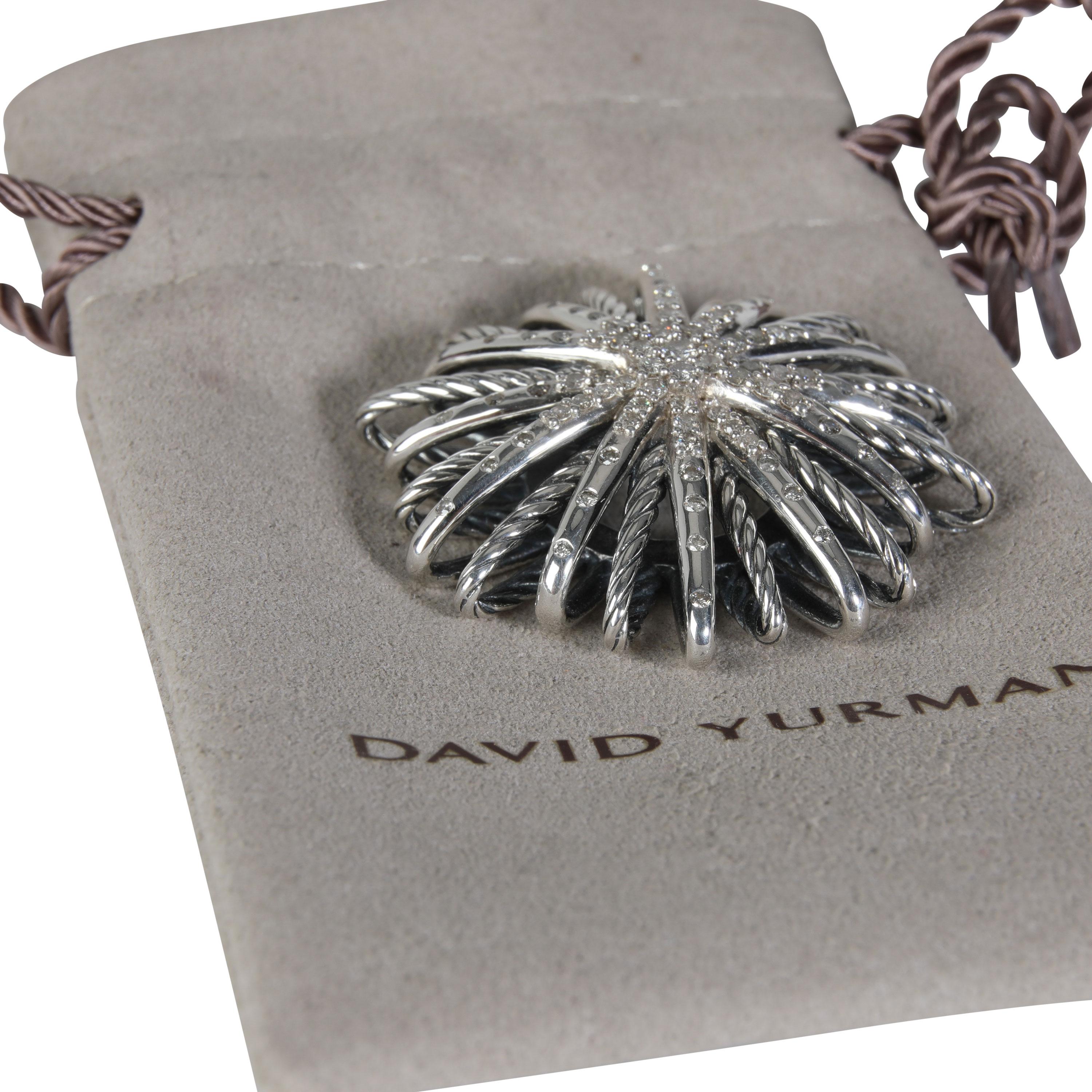 David Yurman Pendentif étoilé en argent sterling 0,85 carat Excellent état à New York, NY