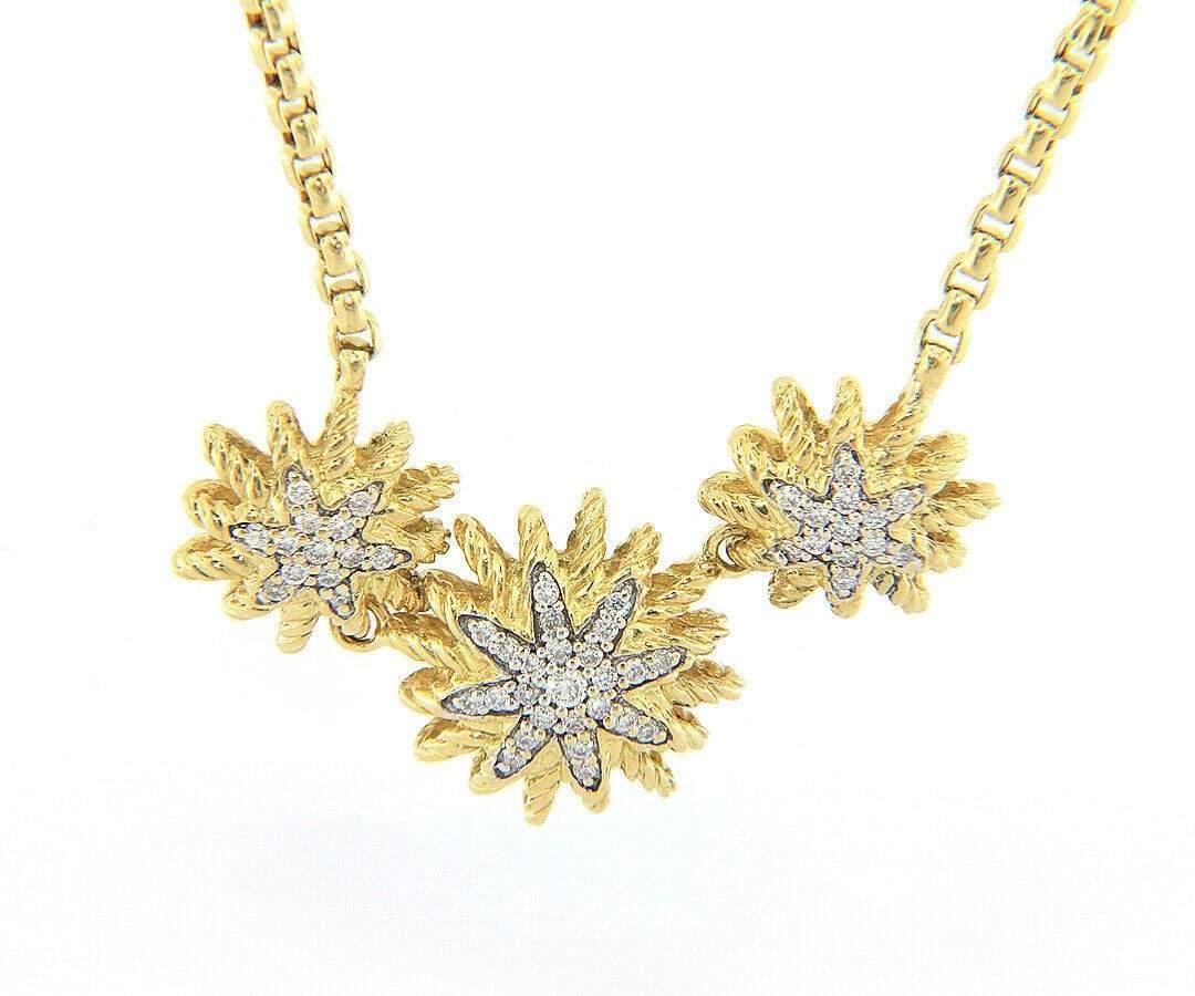david yurman starburst necklace gold