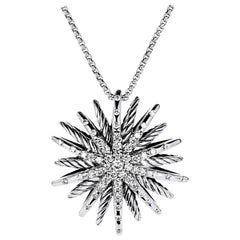 David Yurman Starburst Medium Pendant Necklace with Diamonds
