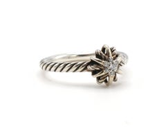 David Yurman Starburst Sterling Silver & Diamond Star Ring