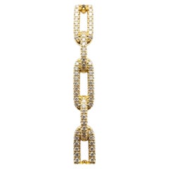 David Yurman STAX Link 2.00 Carat Diamond 18K Gold Bracelet 6.5 Inches