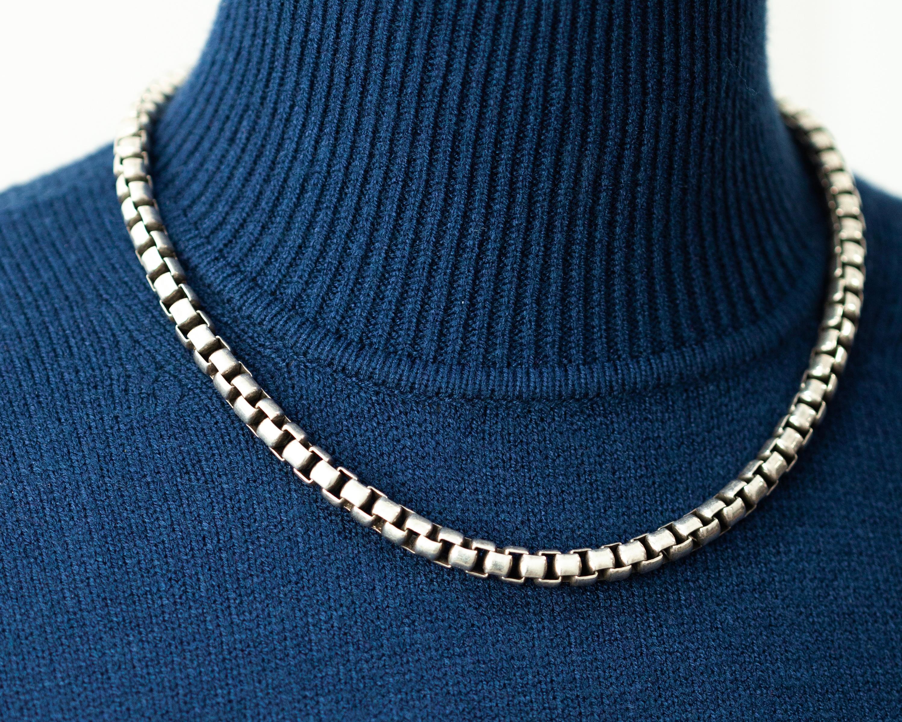 David Yurman Collana a catena in argento in vendita 2