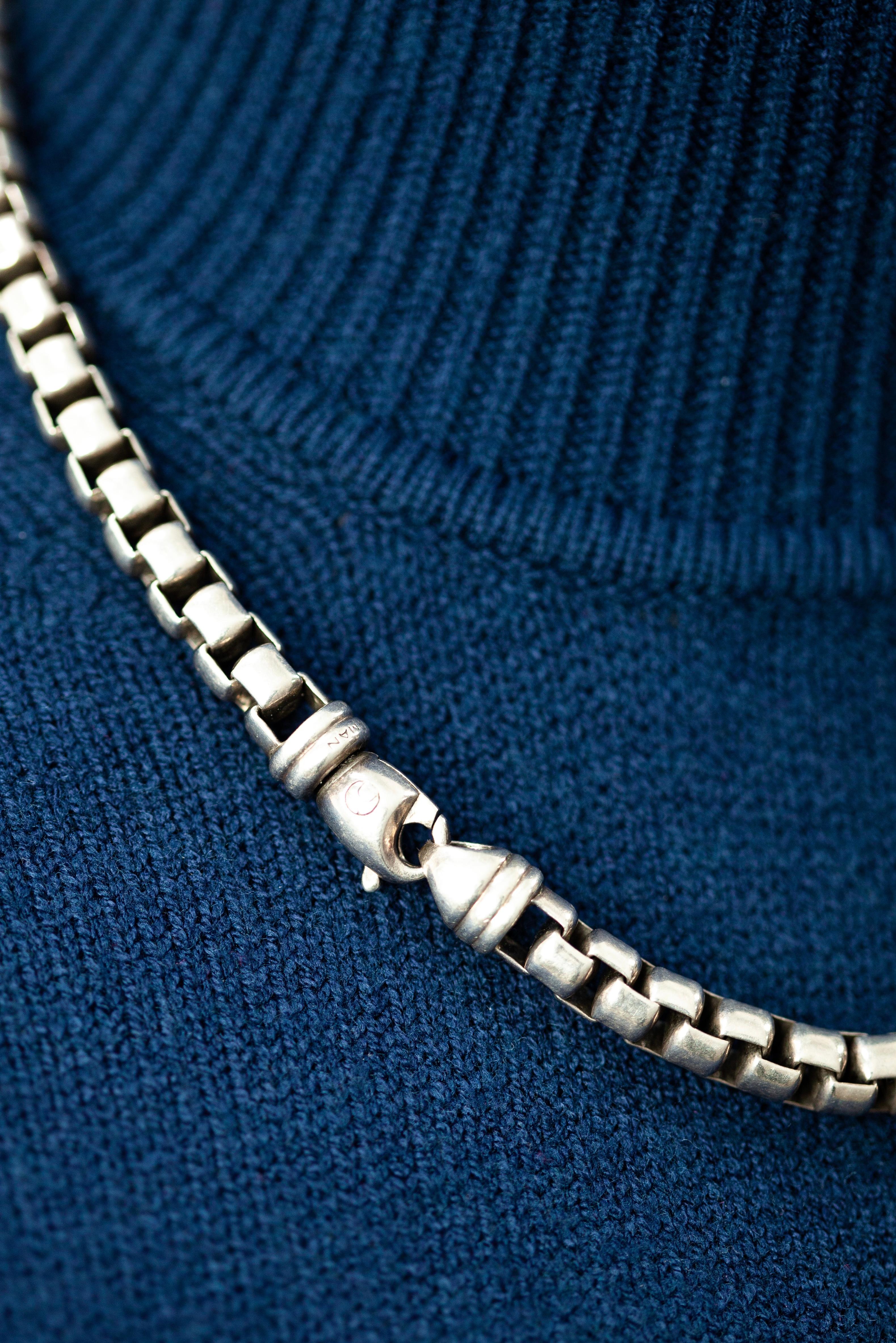 David Yurman Collana a catena in argento in vendita 3