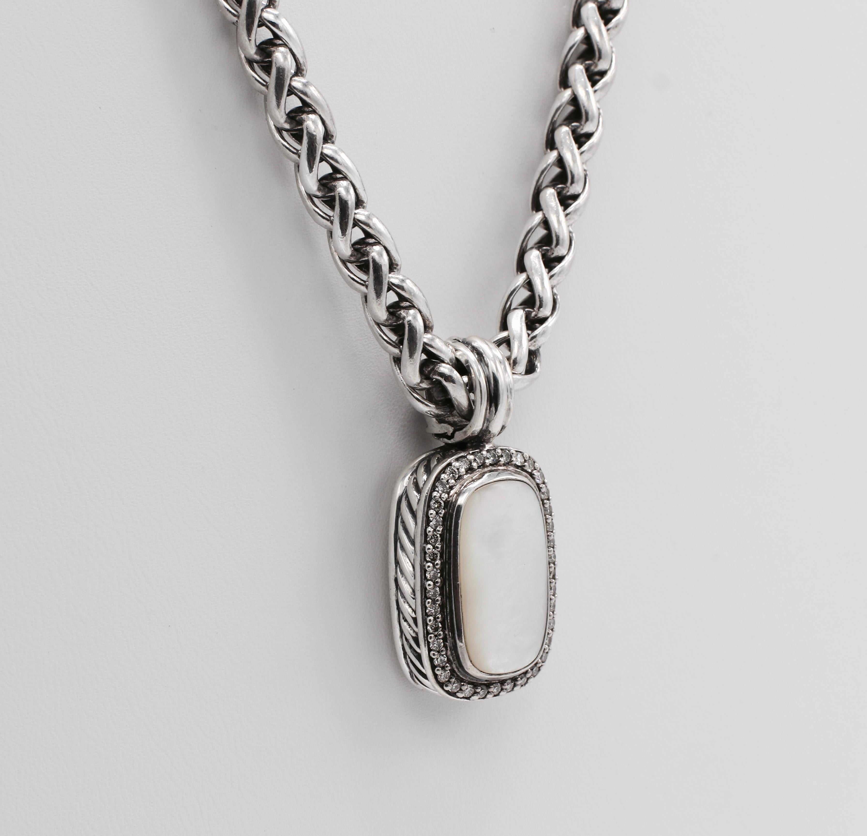 david yurman mother of pearl pendant