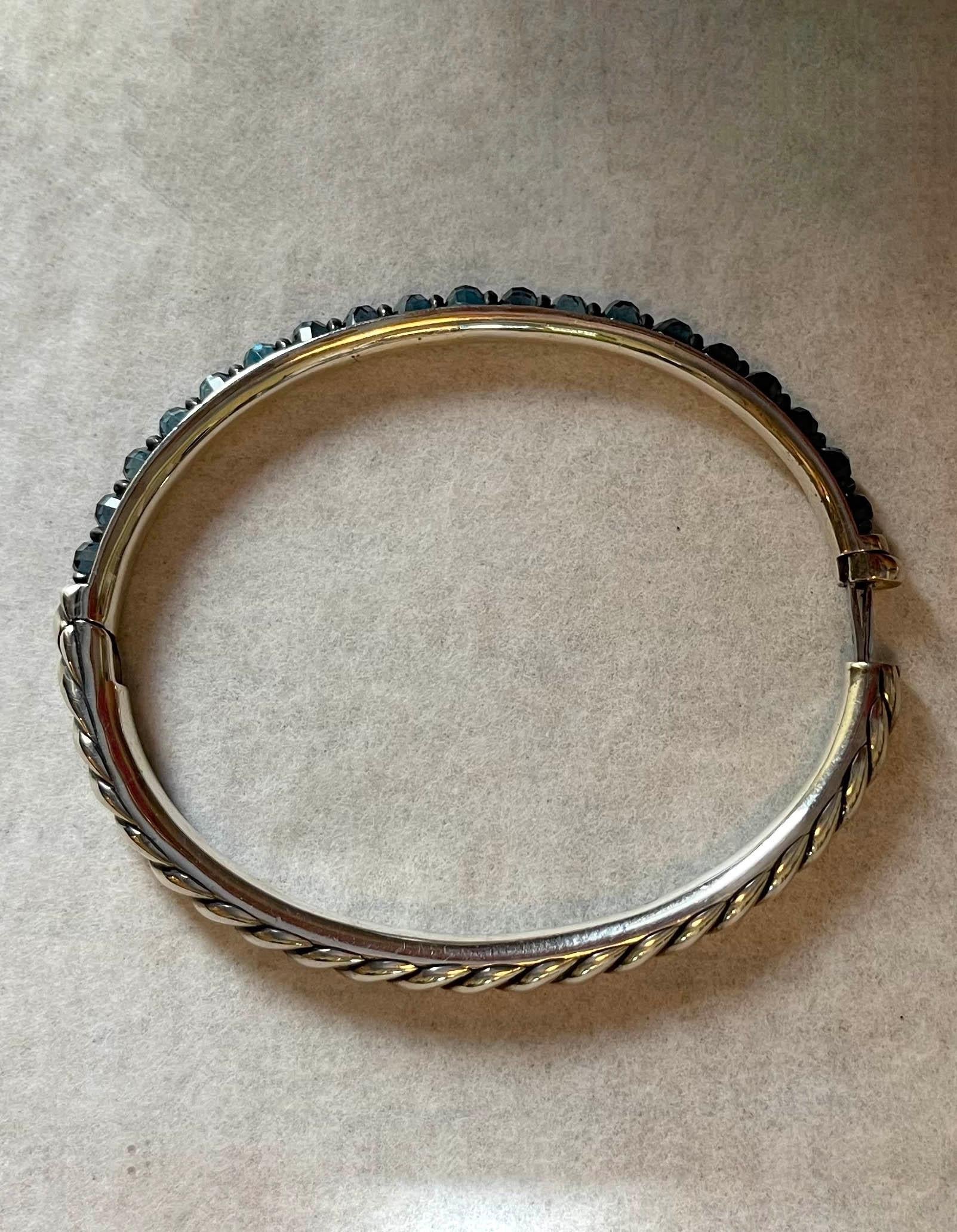 david yurman blue topaz cable bracelet