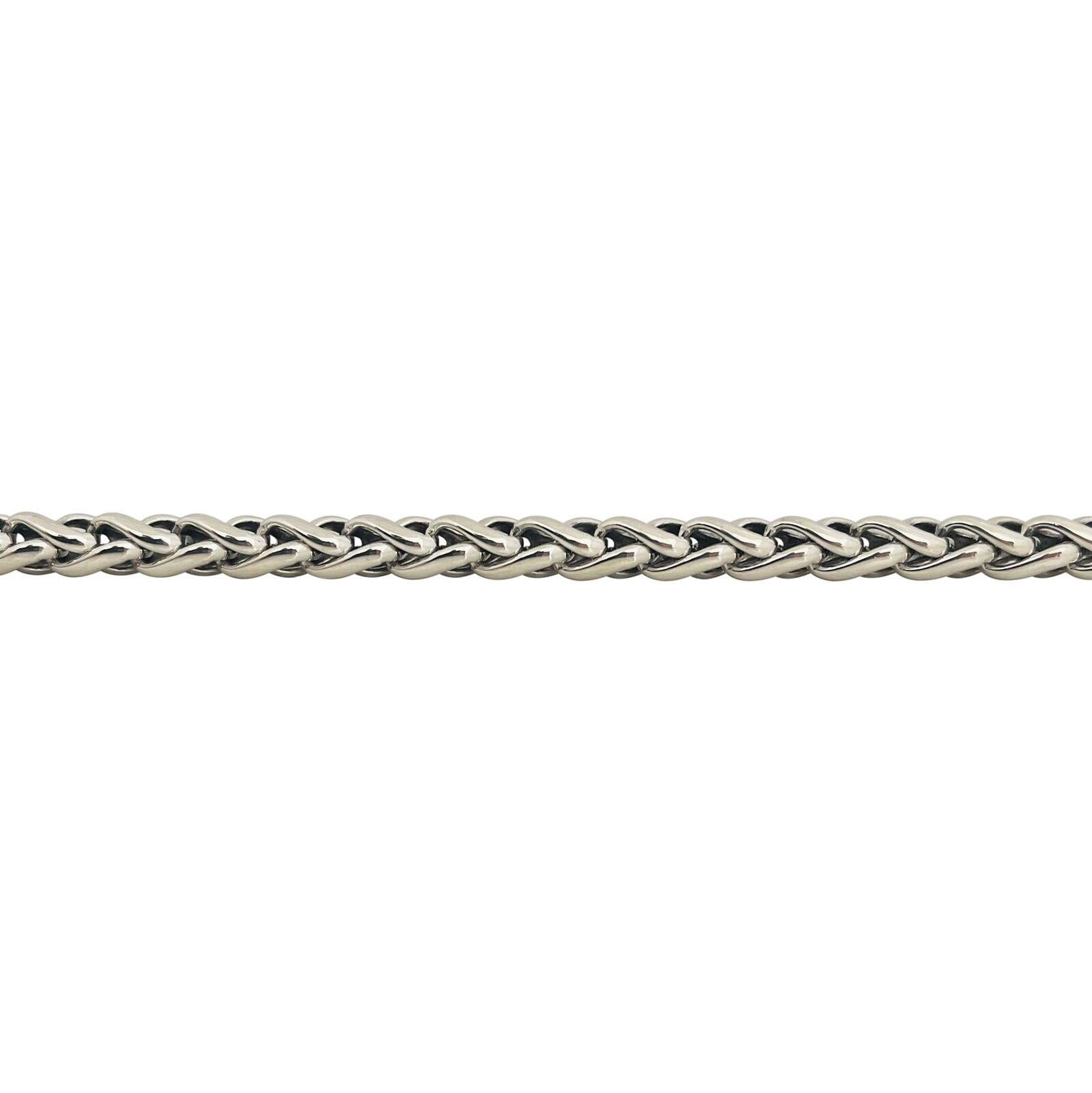 David Yurman Collar de cadena de eslabones de trigo de plata de ley y oro de 14 quilates 3