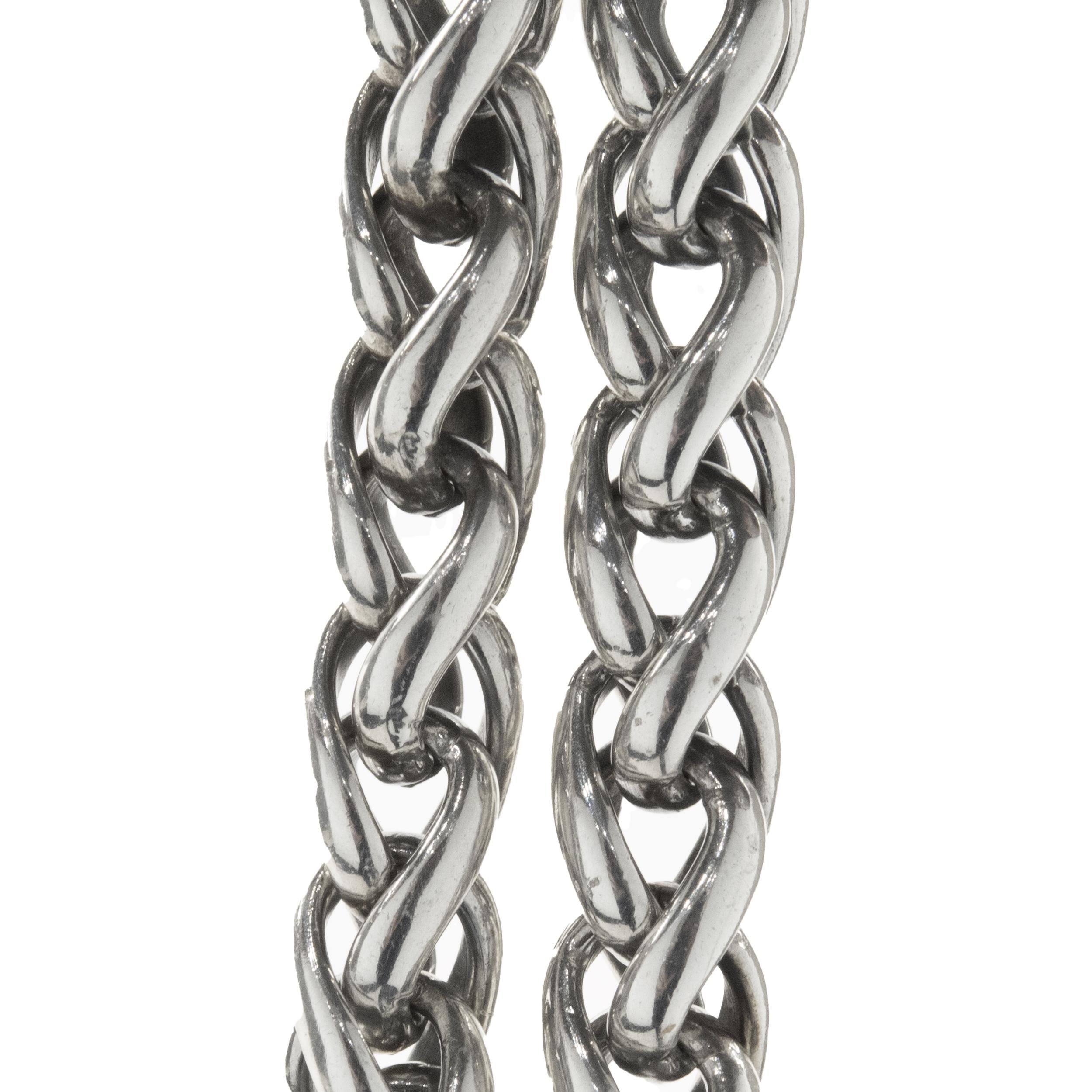 David Yurman Sterlingsilber & 14 Karat Gelbgold Doppel-Wheat-Armband im Zustand „Hervorragend“ in Scottsdale, AZ