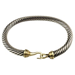 David Yurman Sterling Silber & 14K Gelbgold Schnalle-Armband #17083