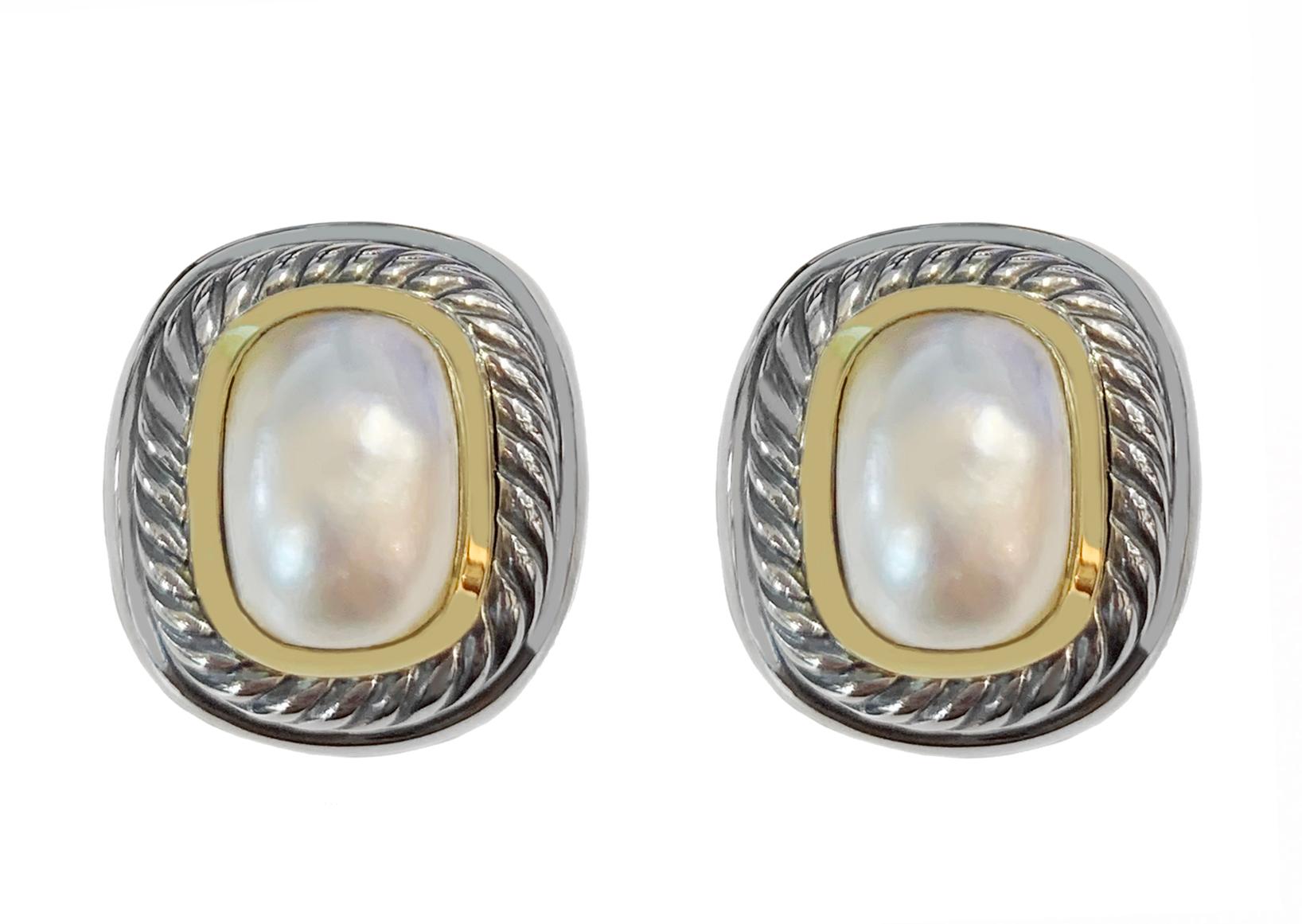 -Mint condition
-14k Yellow Gold & Sterling silver
-Pearl: 0.3x0.4