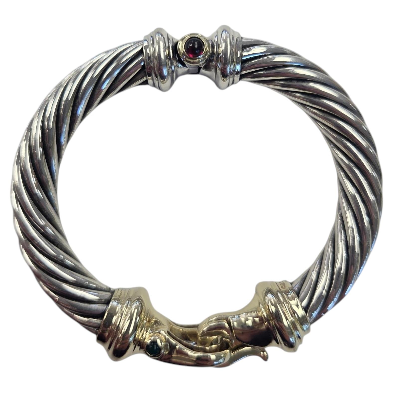 How do men stack silver bracelets?
