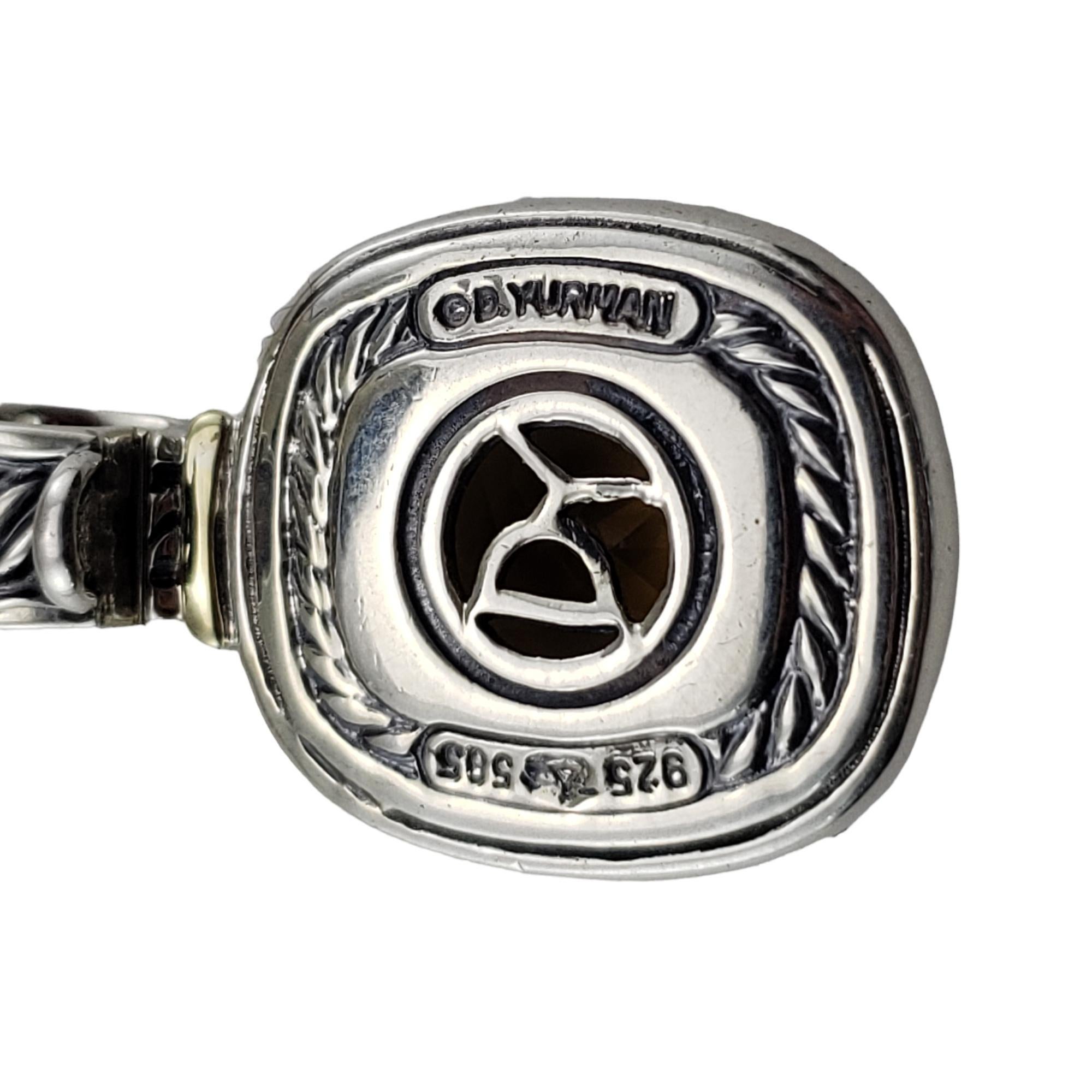 David Yurman Sterling Silver/14K YG Citrine Albion Pendant #15404 1