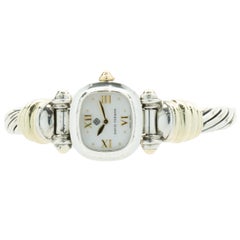 David Yurman Sterling Silver & 14 Karat Yellow Gold Cable Watch