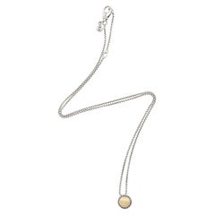 David Yurman Sterling Silver 18k Gold Petite Chatelaine Pendant Necklace