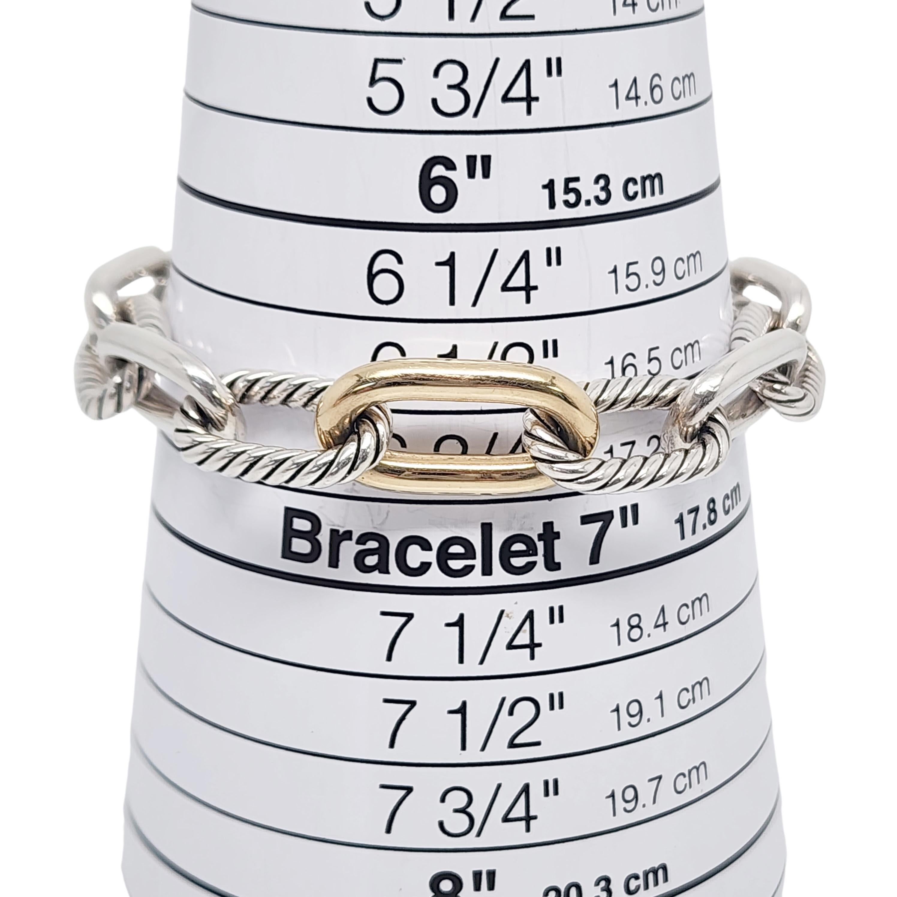David Yurman Sterlingsilber 18K versilbert Madison Kette Armband Box Beutel #16273 4