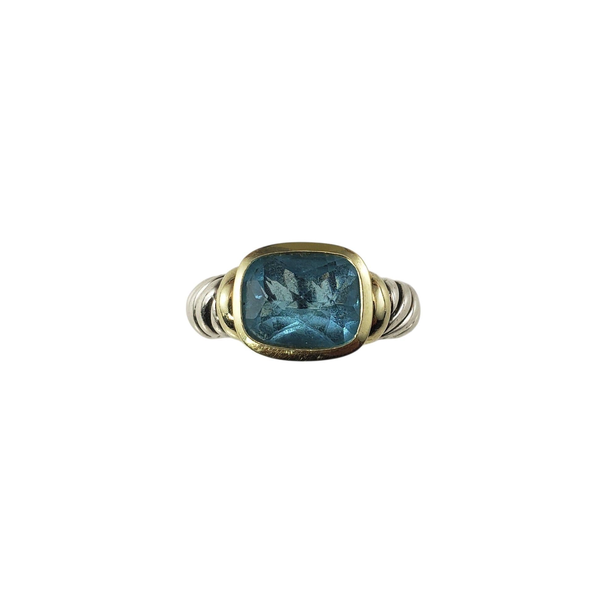 David Yurman Anello Noblesse in argento sterling e oro giallo 18 carati#22939 in vendita