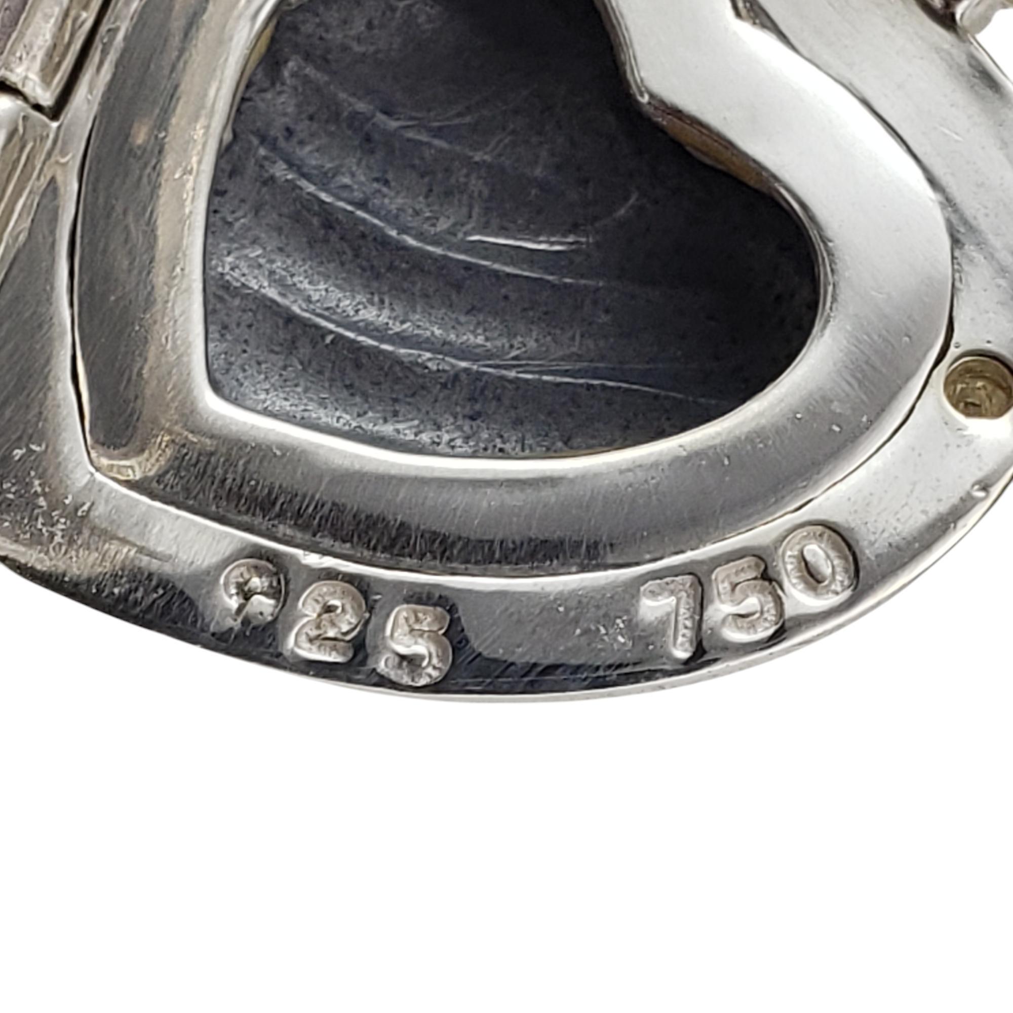 David Yurman Pendentif cœur câble en argent sterling et or jaune 18 carats #20403 en vente 3