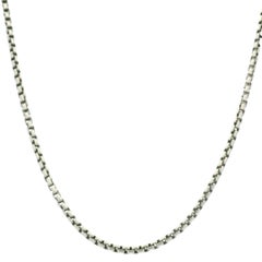 David Yurman Collar de Eslabones de Plata de Ley de 2mm En Stock
