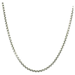 David Yurman Collar de Eslabones de Plata de Ley de 2mm En Stock