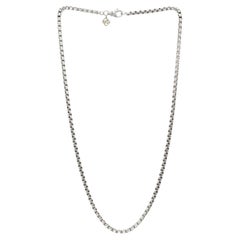 David Yurman Sterling Silver 3.5MM Box Chain Link Necklace 20 Inches