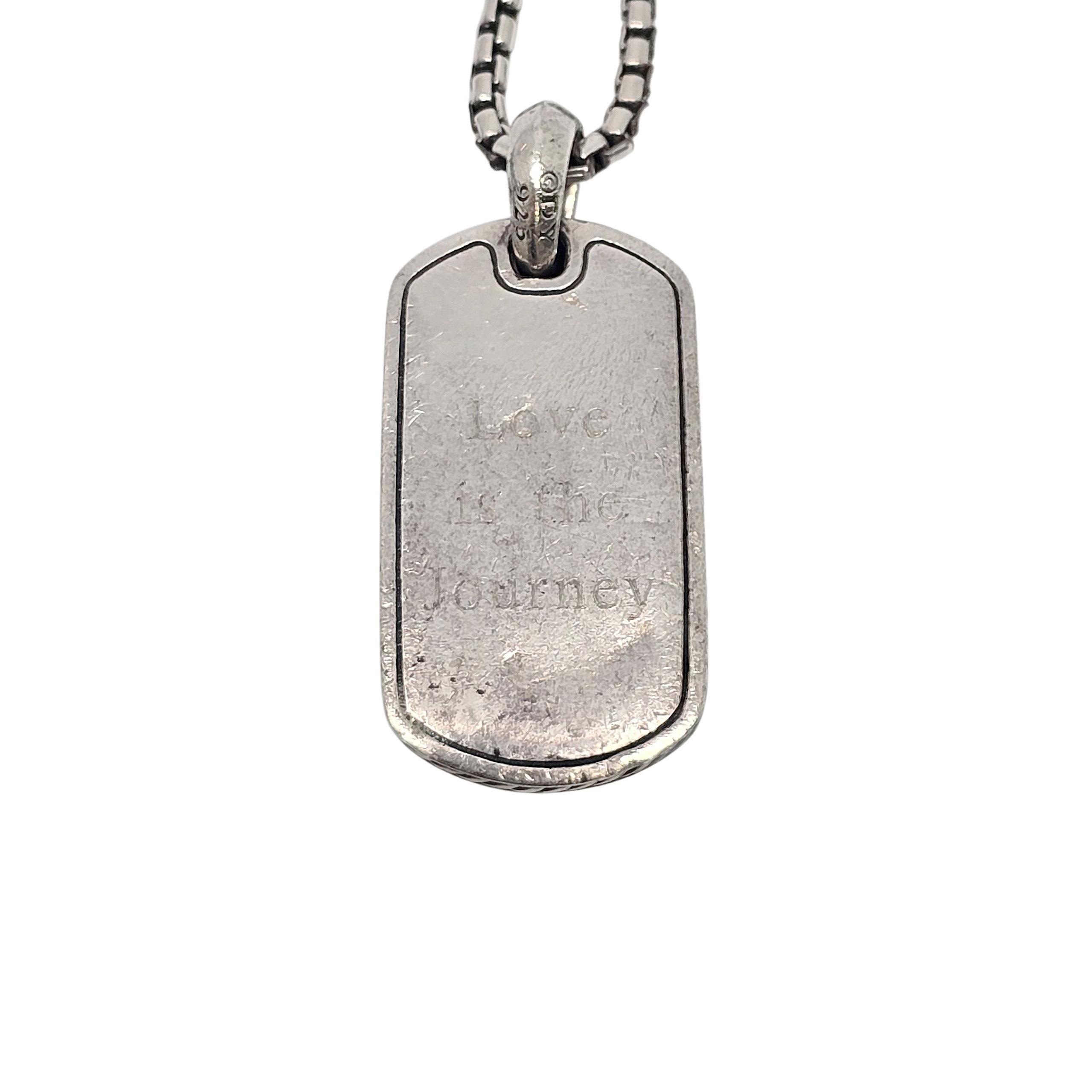 David Yurman - Collana Streamline con intarsio di pietersite in argento sterling da 35 mm 22276 In condizioni buone in vendita a Washington Depot, CT