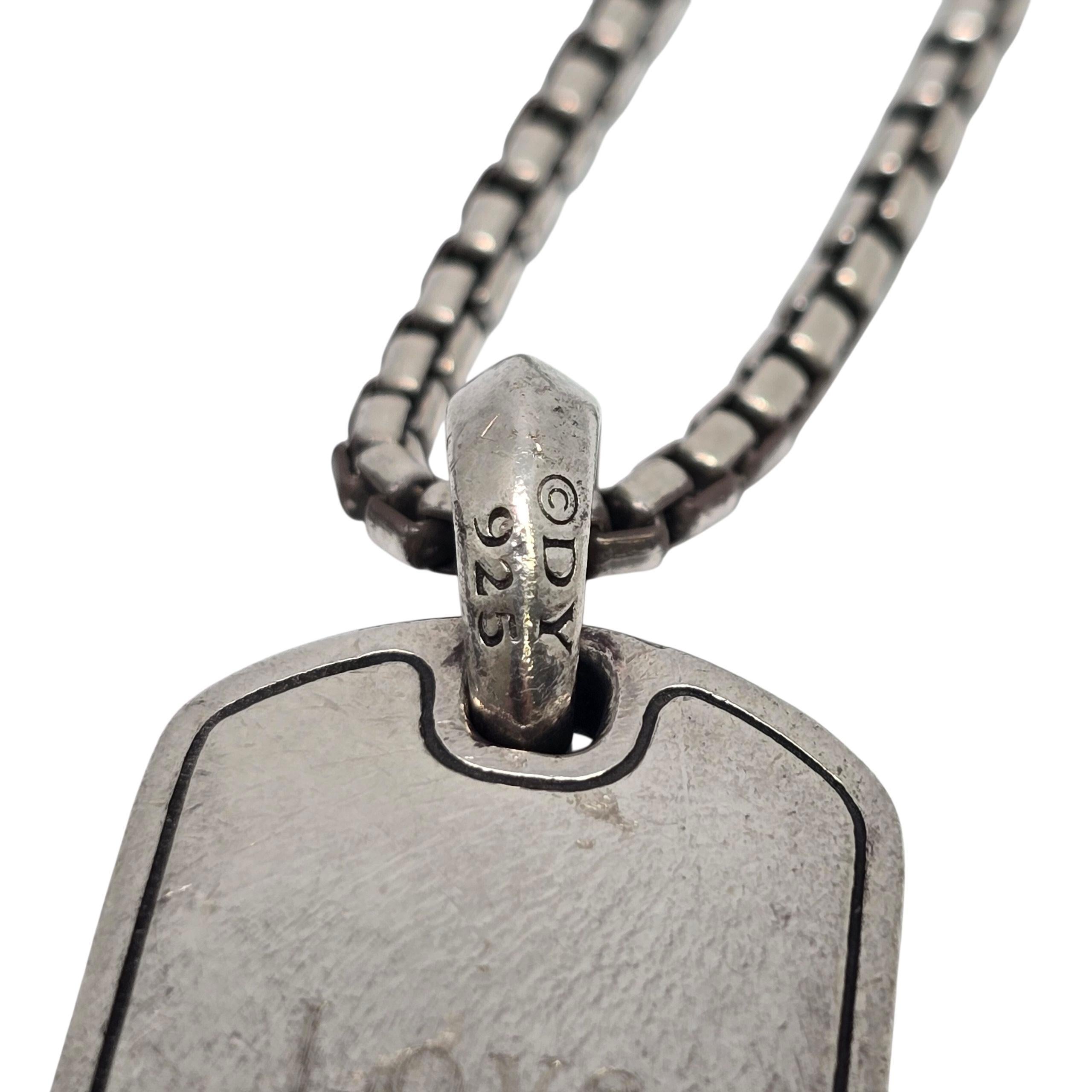 David Yurman - Collana Streamline con intarsio di pietersite in argento sterling da 35 mm 22276 in vendita 4