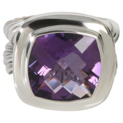 David Yurman Sterling Silver Amethyst Albion Ring