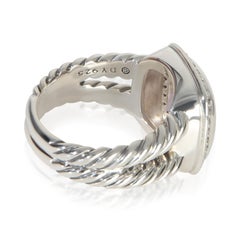 Anillo Albion de amatista y diamantes de plata de ley David Yurman